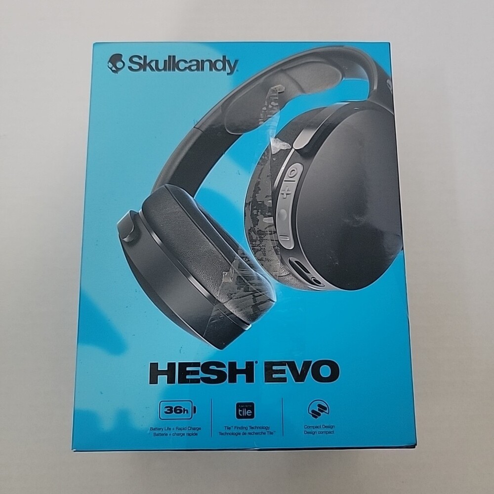 Skullcandy Hesh Evo S6HVW True Black Over-Ear Wireless Bluetooth Headphones
